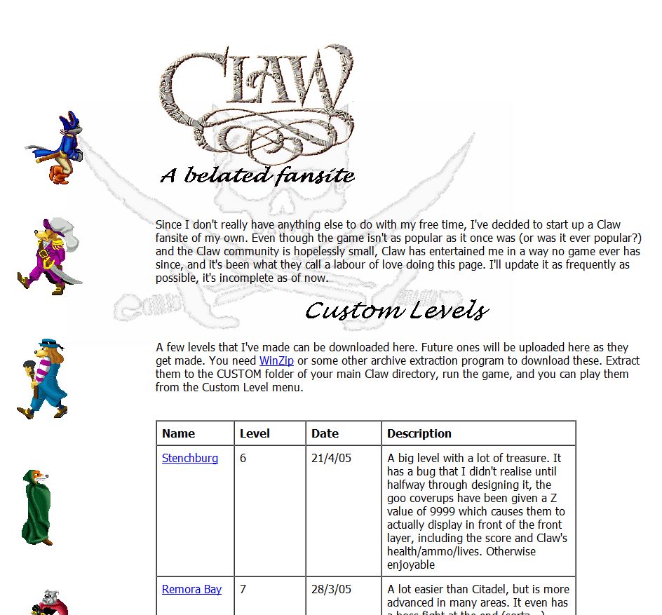 captain claw rule